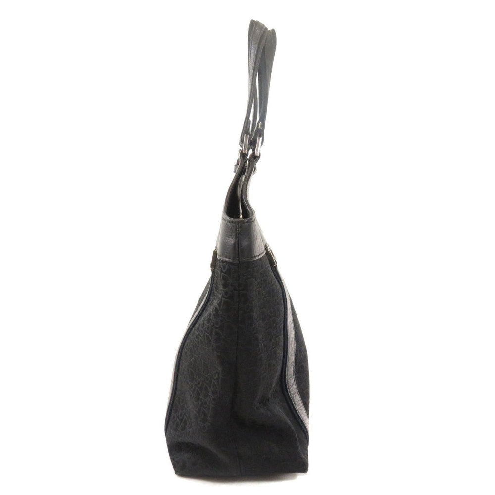 Christian Dior Trotter Pattern Handbag Canvas Black - Picture 3 of 9